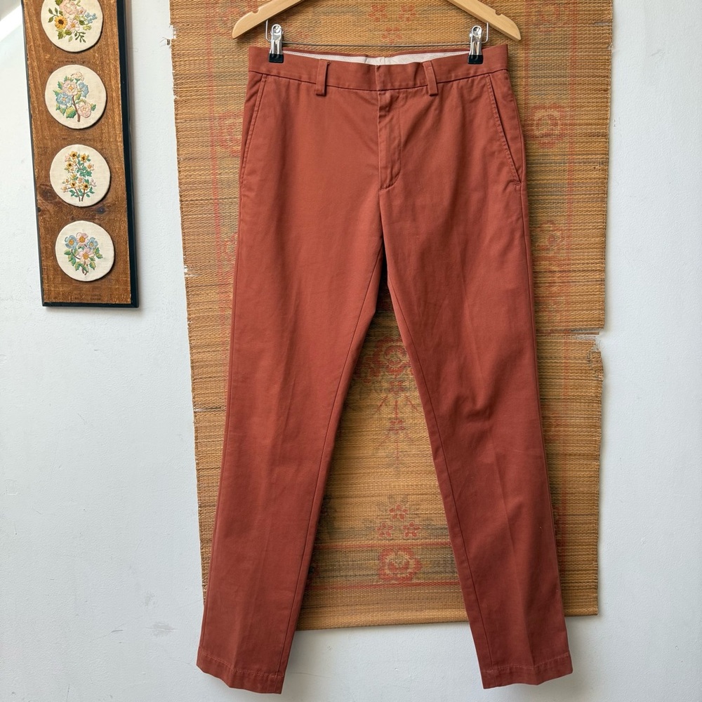 Banana Republic Aiden Chinos Rust Terracotta